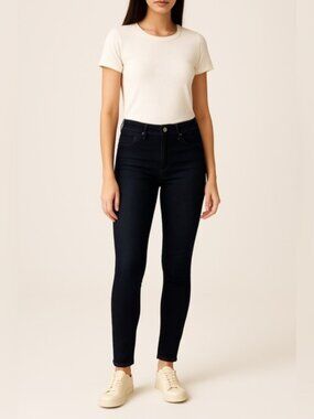 Pilcro and the Letterpress Dark Wash Skinny Jeans – Size 28